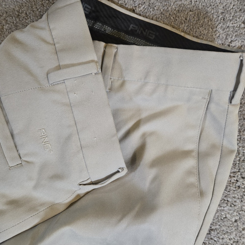 PING Performance Men's Khaki Golf Pants Size 32 X 32